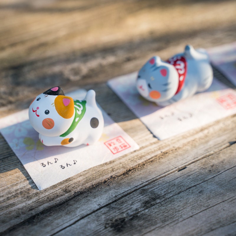 Japanese Kawaii Kitten Figurine