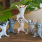 6st Generation-Miniature Standing Cat For Holding Pen Or Earphone Figurine