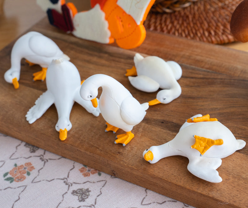 Miniature Sleeping Duck Figurine