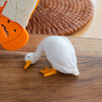 Miniature Sleeping Duck Figurine