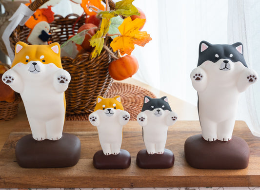 Cute Shiba Dogs Figurine