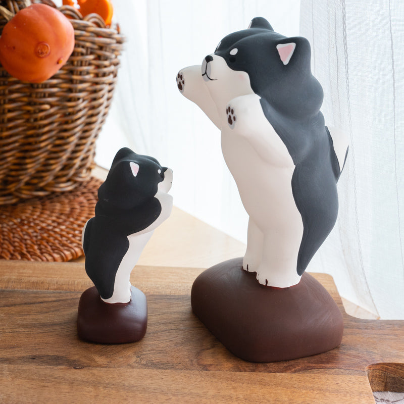 Cute Shiba Dogs Figurine