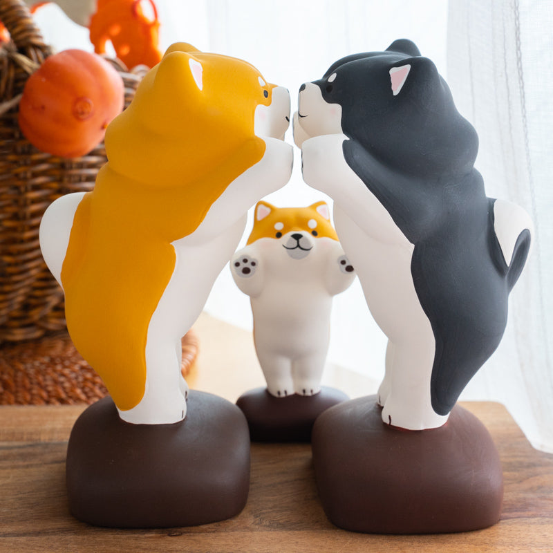 Cute Shiba Dogs Figurine