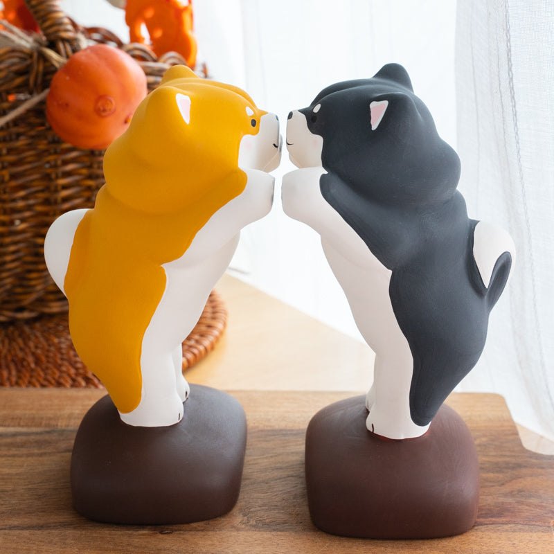 Cute Shiba Dogs Figurine