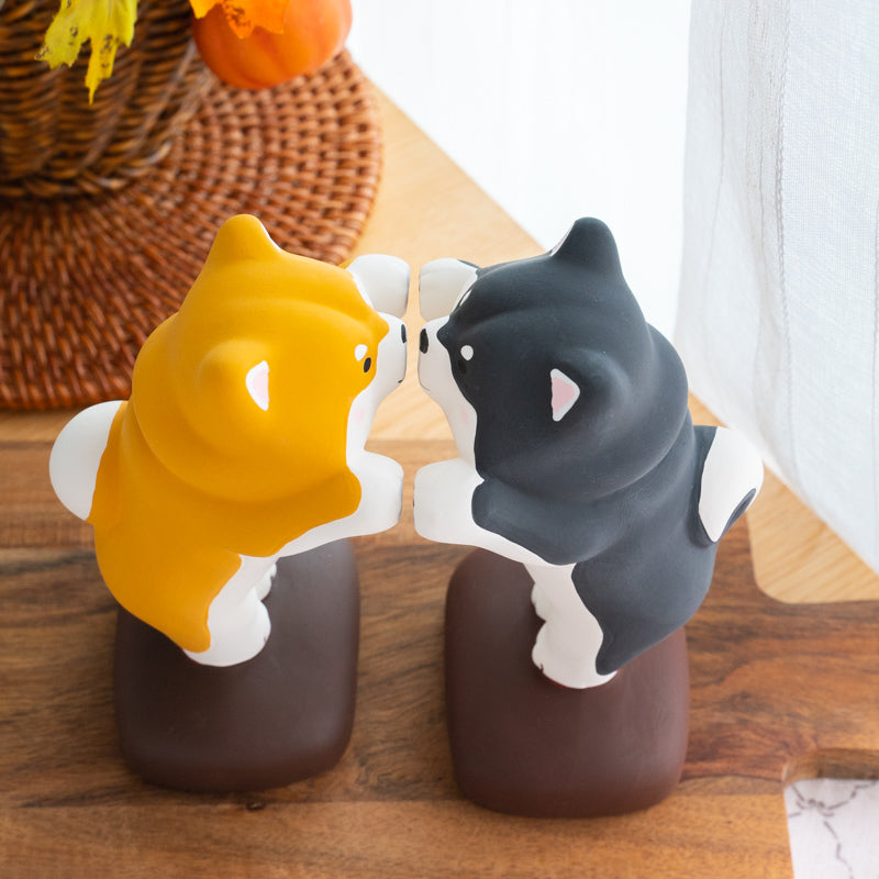 Cute Shiba Dogs Figurine