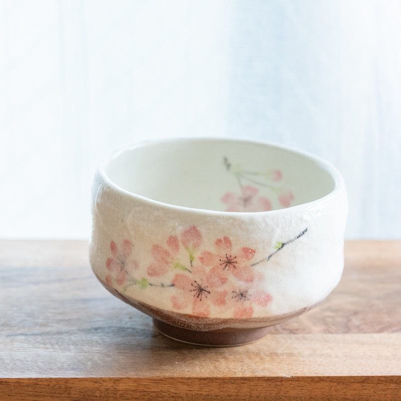 Japanese Handcrafted Sakura Matcha Bowl