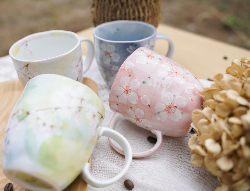 Japanese Ceramic Sakura Coffee Mug