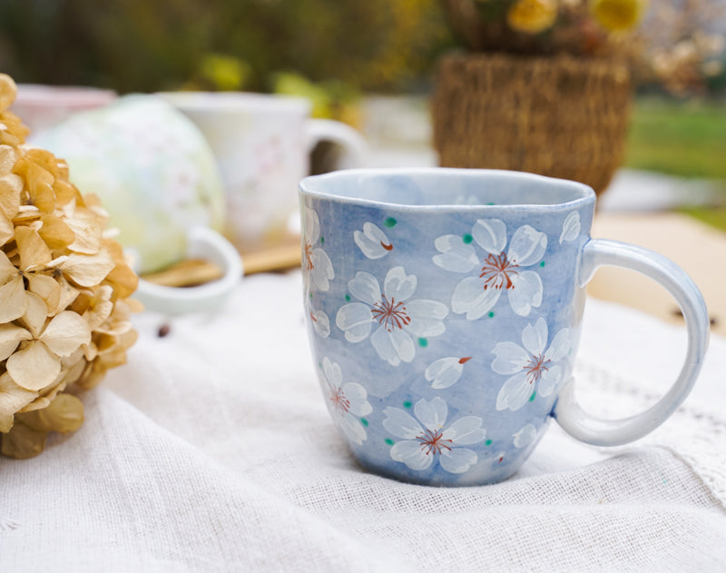 Japanese Ceramic Sakura Coffee Mug