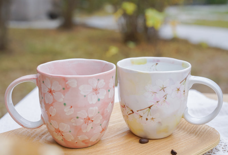 Japanese Ceramic Sakura Coffee Mug