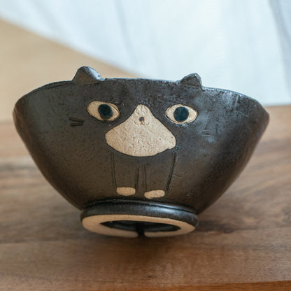 Black And White Cat Bowl, Plate, Mug And Planter