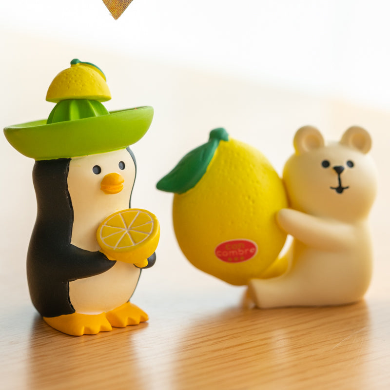 Cute Lemon Animal Figurine