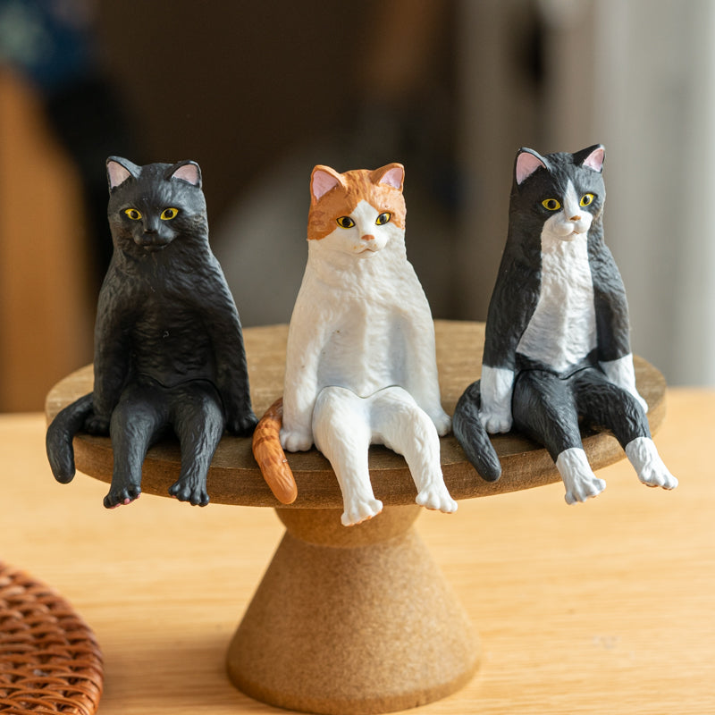 Cute Sitting Cat Figurine