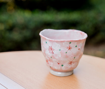 Japanese Ceramic Sakura Tea Cup