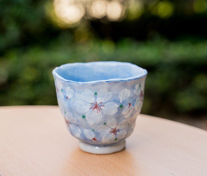 Japanese Ceramic Sakura Tea Cup