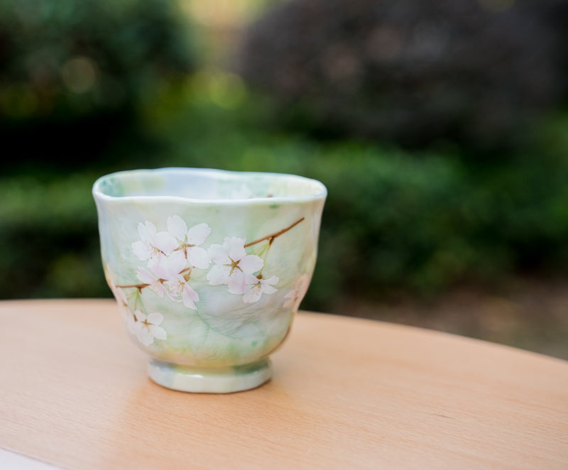 Japanese Ceramic Sakura Tea Cup