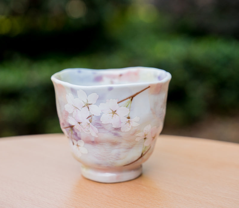 Japanese Ceramic Sakura Tea Cup