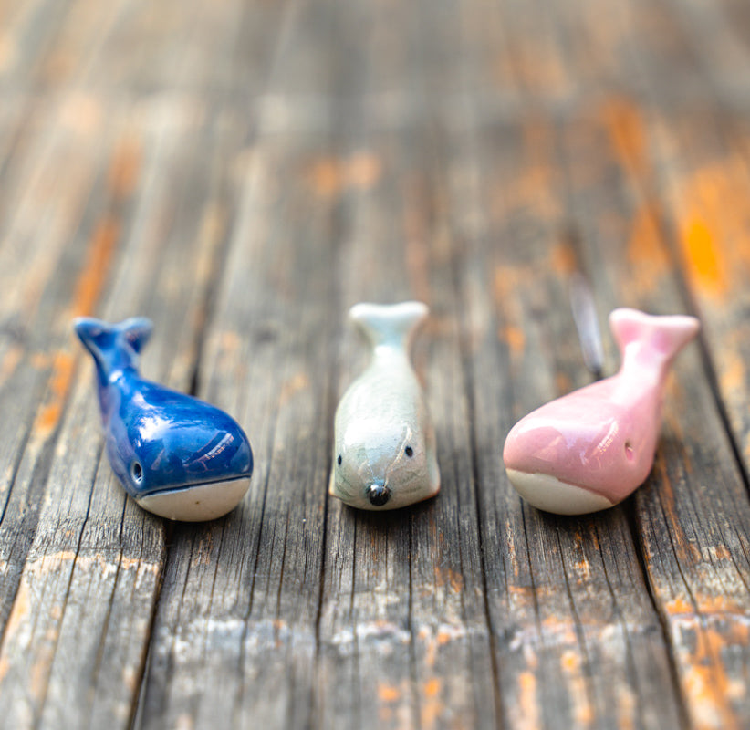 Cute  Seal And Whale Spoon Holder