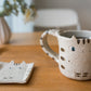 Black And White Cat Bowl, Plate, Mug And Planter