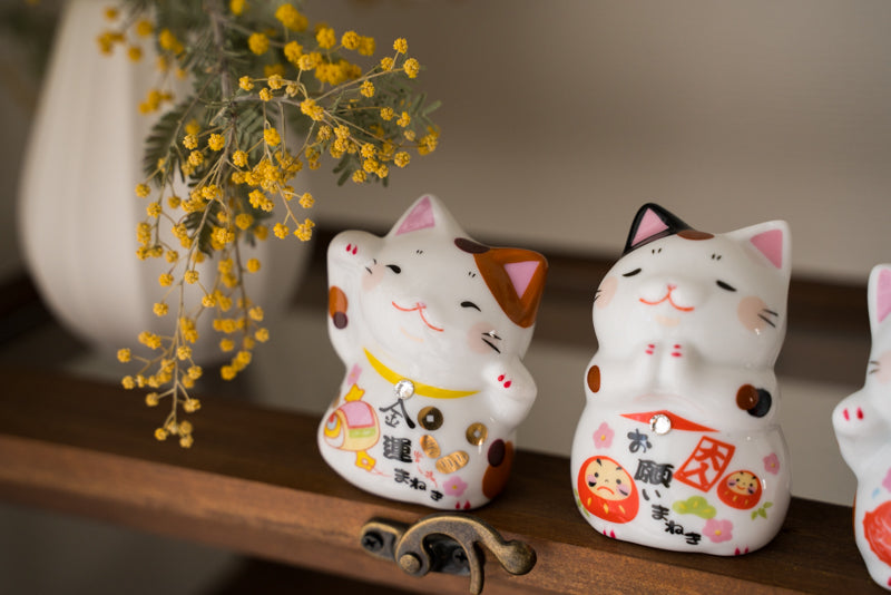 Cute Lucky Kitten Figurines