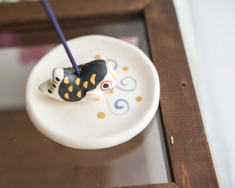 Cute Carp Fish Incense Stick Holder