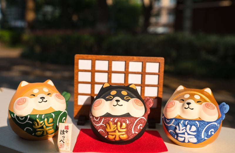 Cute Shiba Inu Dog Figurine