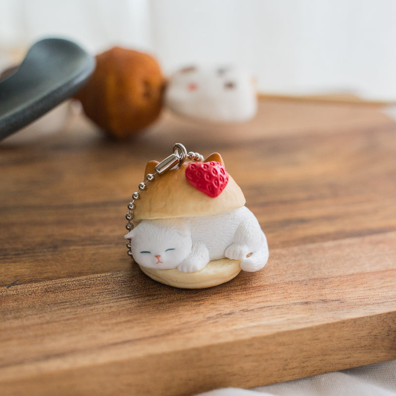 Cute Miniature Mofusand Hamburger Kitten Figurine