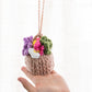 Cute Succulent Car Crochet Plant Decor