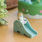 Cute Mofusand Playing-Slide Kitten Figurine