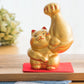 Muscle Arm Lucky Cat Figurine