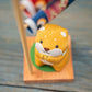 Kawaii Shiba Inu With Carp Figurine