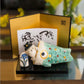 Japanese Cute Cat And Carp Figurine