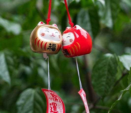 Japanese Lucky Cat Wind Chimes