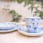 Japanese Vintage Style Ceramic Coffee Cup And Plate