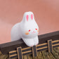 Japanese Cute Cat, Rabbit And Frog Figurine