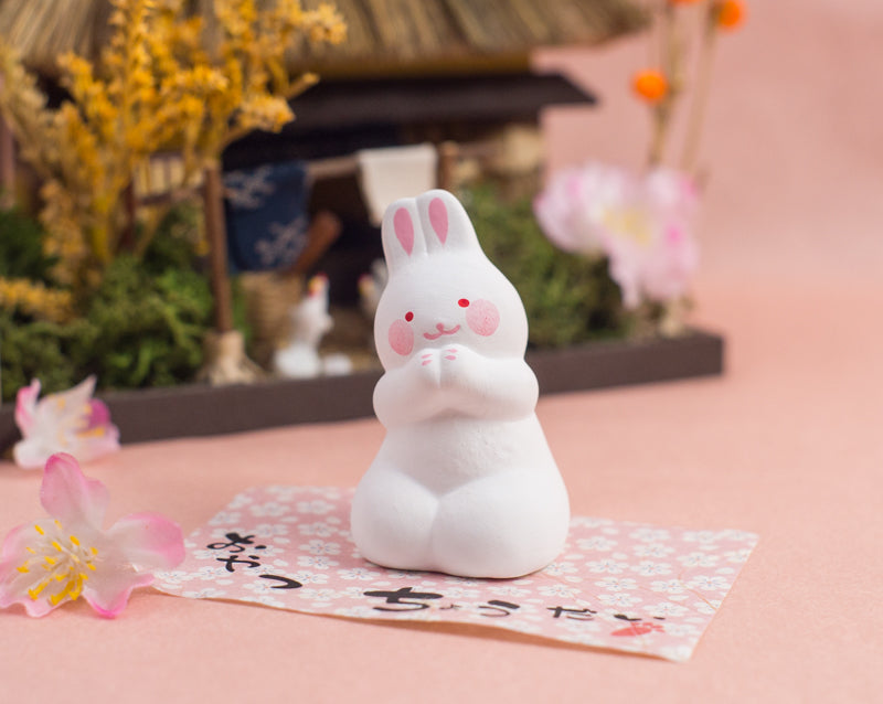 Japanese Cute Rabbit Figurines