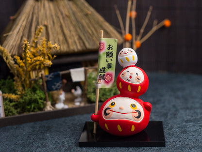 Japanese Cute Daruma Doll Figurine