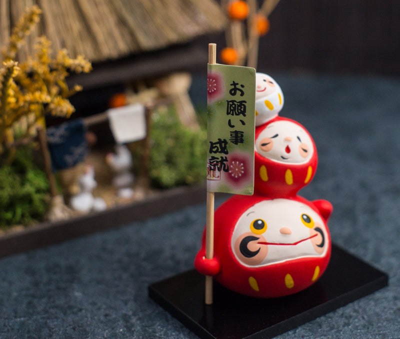 Japanese Cute Daruma Doll Figurine