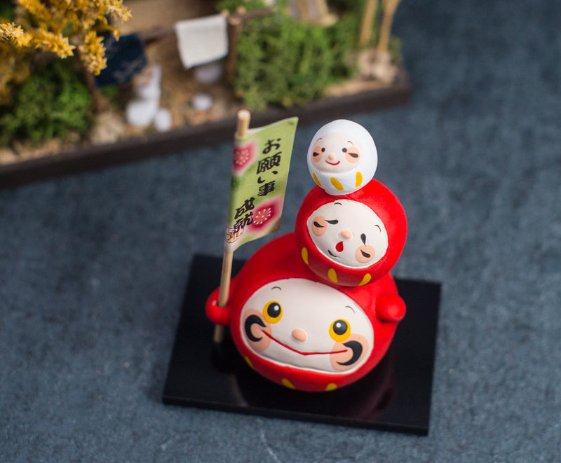 Japanese Cute Daruma Doll Figurine