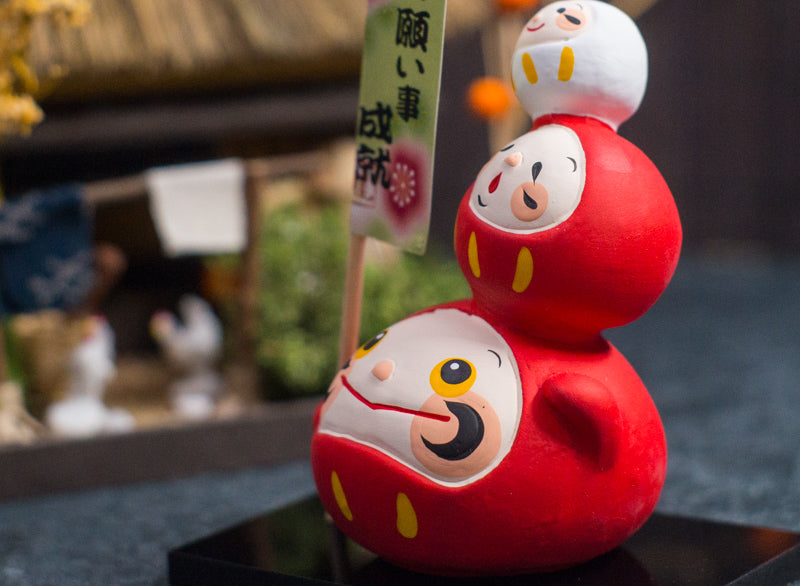 Japanese Cute Daruma Doll Figurine