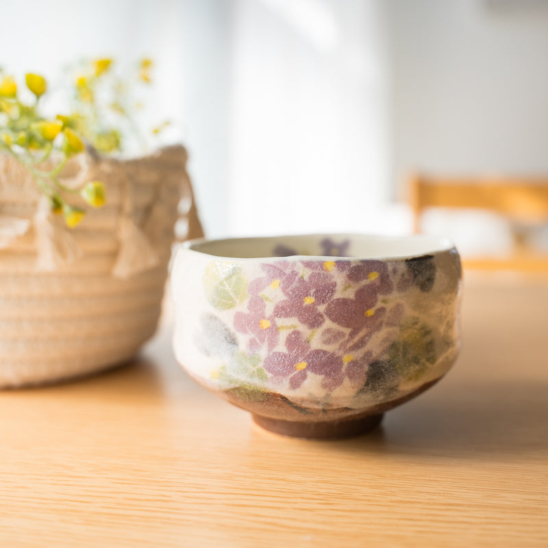 Japanese Handcrafted Sakura Matcha Bowl