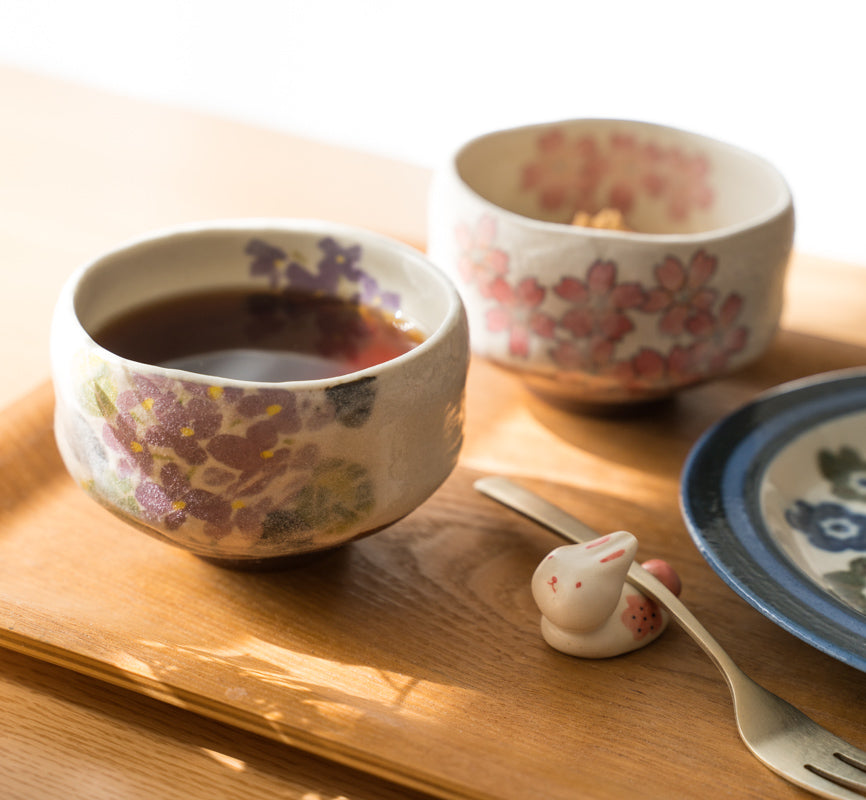 Japanese Handcrafted Sakura Matcha Bowl