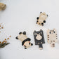 Cute Black & White Kitten Chopsticks Rest