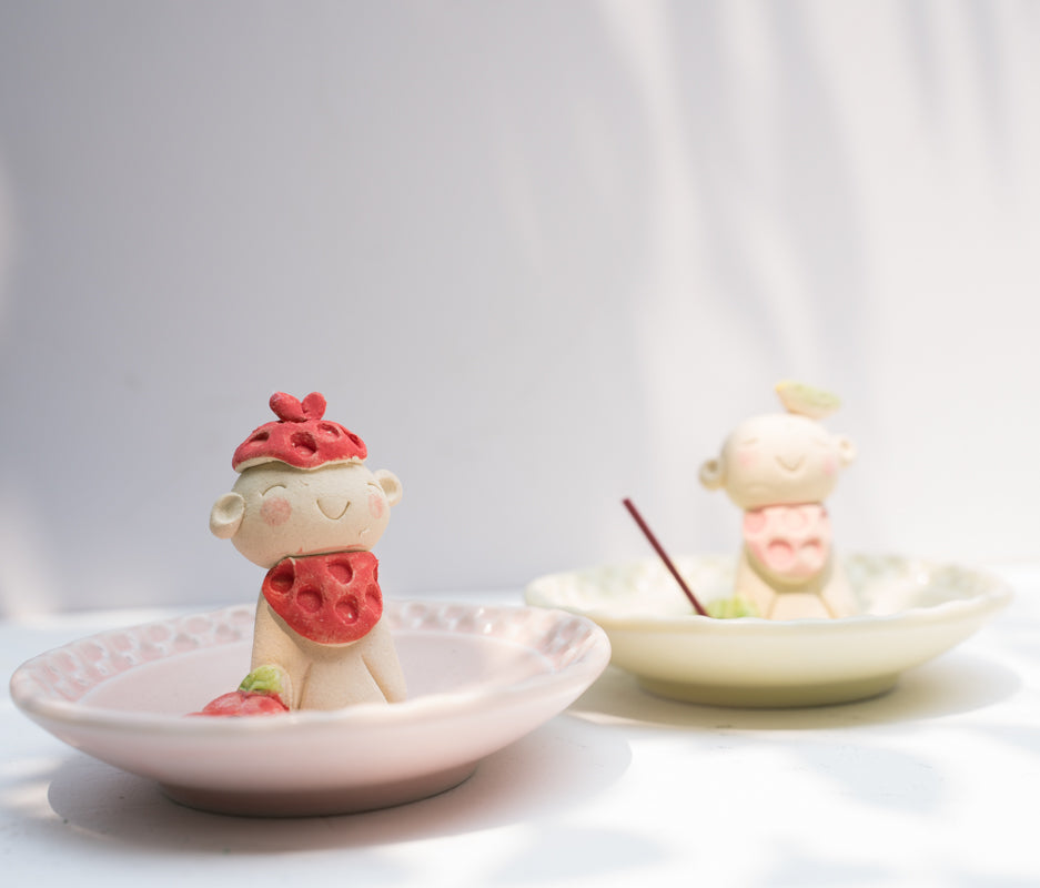 Japanese Cute Little Men Stick Incense Holder