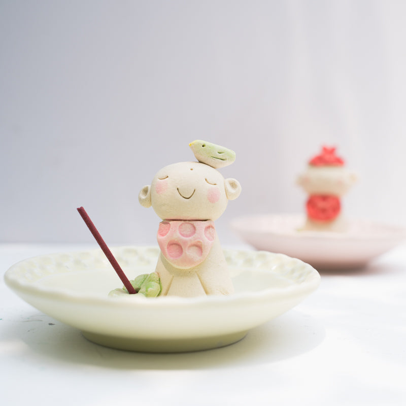 Japanese Cute Little Men Stick Incense Holder