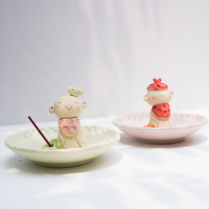 Japanese Cute Little Men Stick Incense Holder