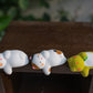 Japanese Cute Cat, Rabbit And Frog Figurine