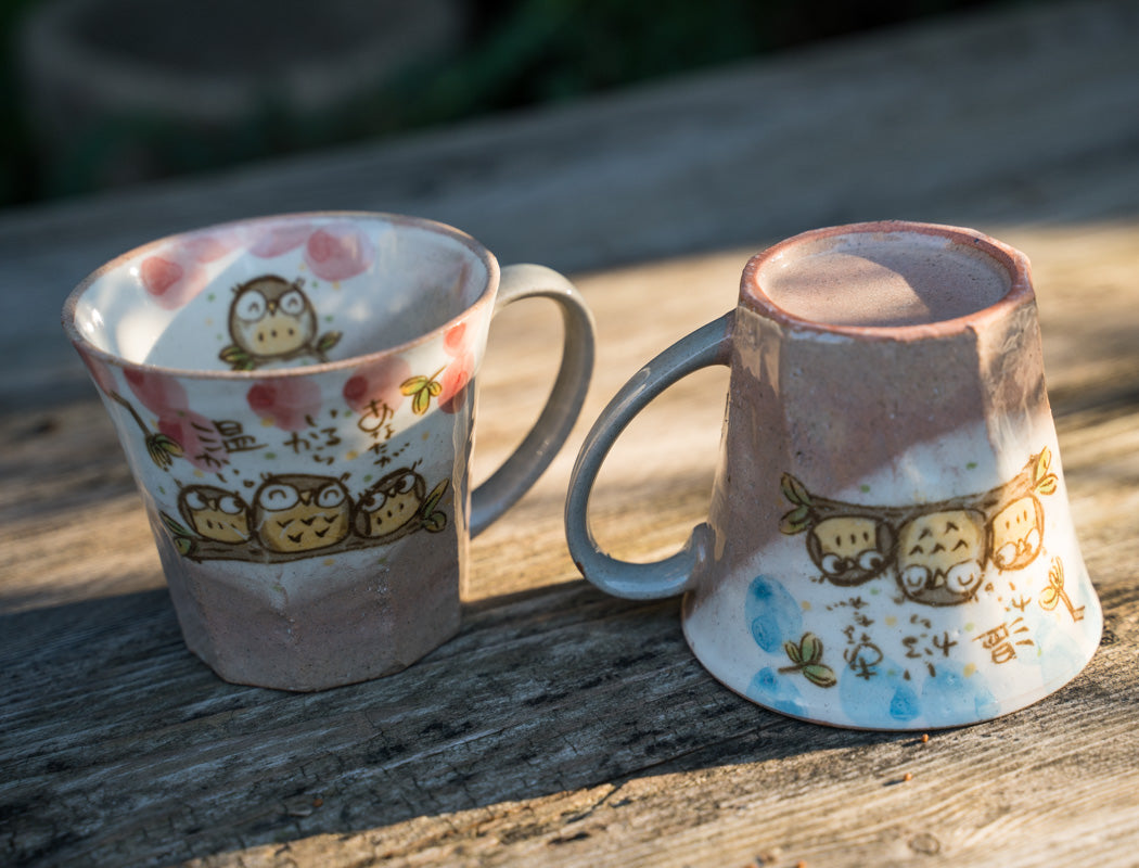 Cute Hand-Painted Owl Mug