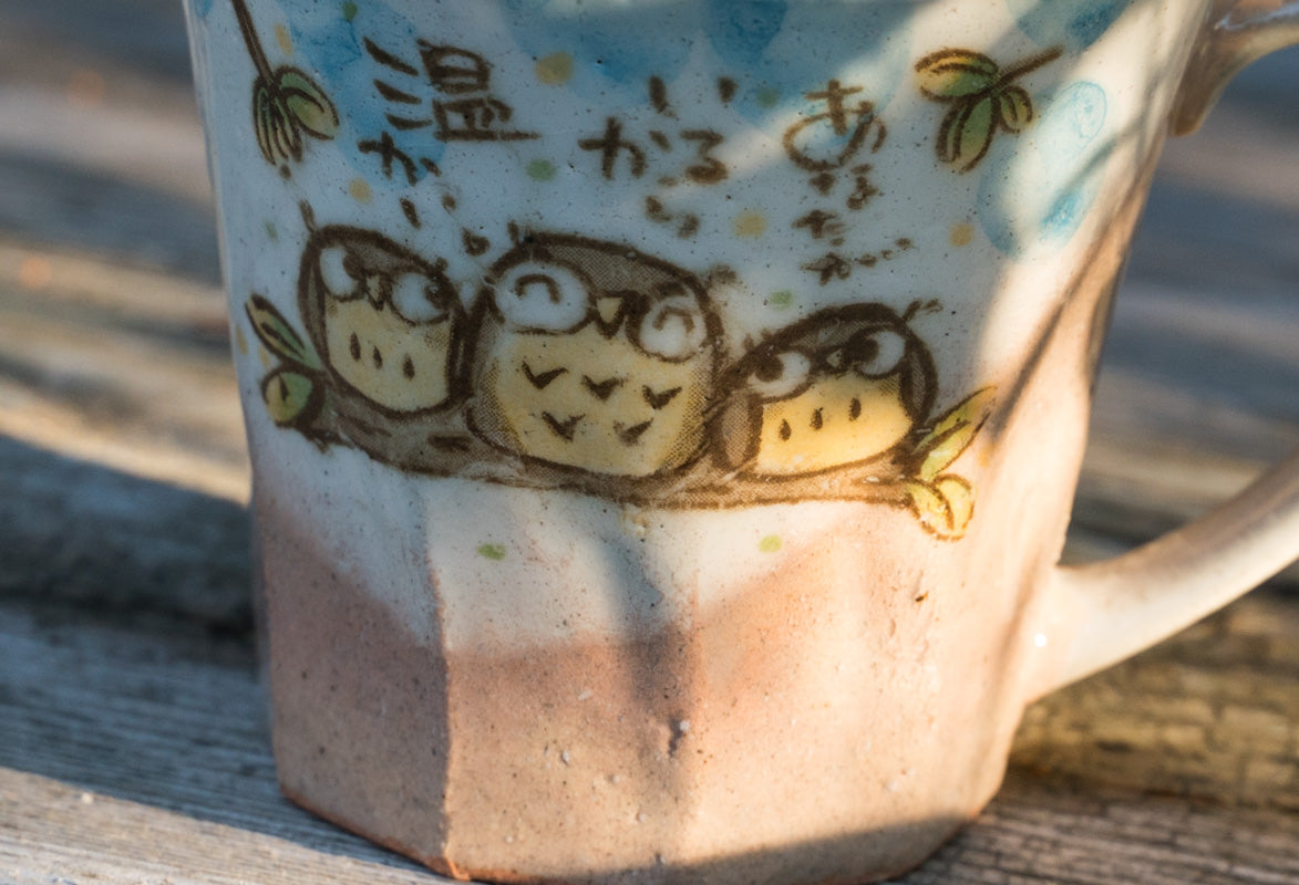 Cute Hand-Painted Owl Mug