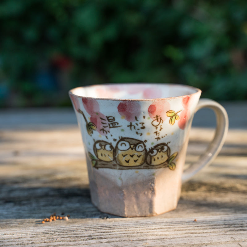 Cute Hand-Painted Owl Mug