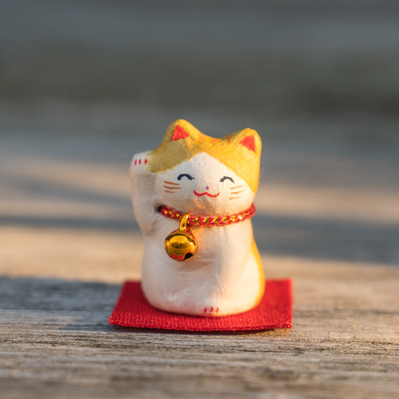 Japanese Handmade Lucky Cat Figurine